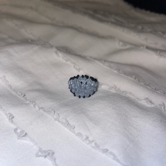 Beaded Ring - Adjustable- Handmade - Picture 2 of 3